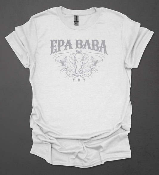 Unisex T-Shirt: Epa Baba | Obatalá